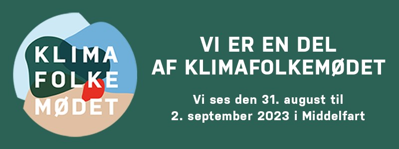 Klimafolkemøde banner for participants